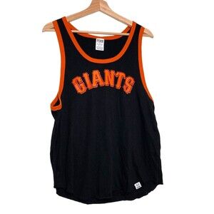 Victoria's Secret Pink Tank San Francisco Giants Racerback Black Orange Size M